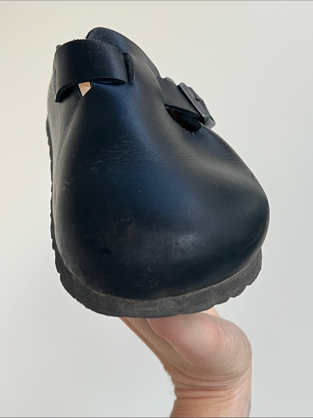 Birkenstock boston natural black leather clogs size 37 - Picture 14 of 14